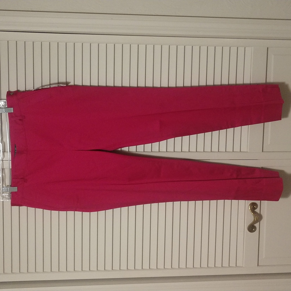 Lauren Ralph Lauren Hot Pink Straight-Leg Trousers